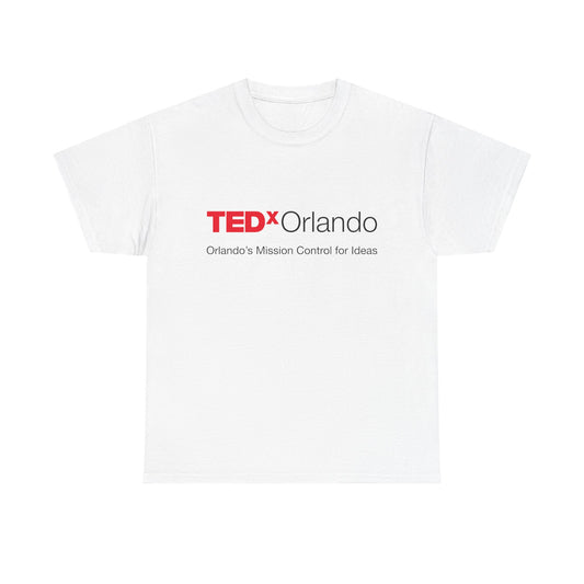 TEDxOrlando Logo T-Shirt – "Orlando's Mission Control for Ideas" - Cotton Classic Gildan 5000 Tee