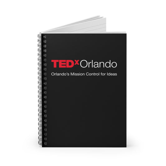 TEDxOrlando Spiral Notebook — "Orlando’s Mission Control for Ideas" Ruled Journal