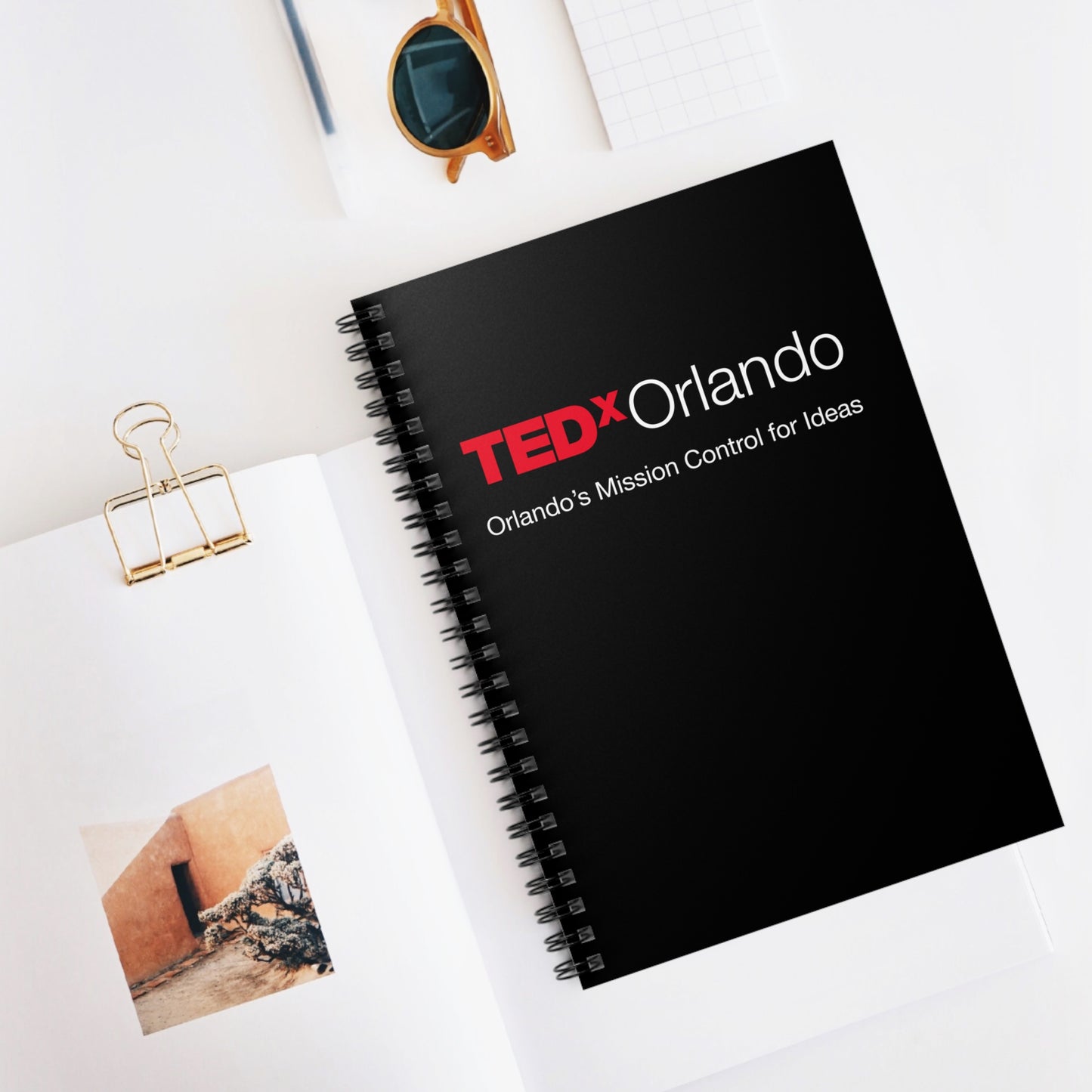 TEDxOrlando Spiral Notebook — "Orlando’s Mission Control for Ideas" Ruled Journal