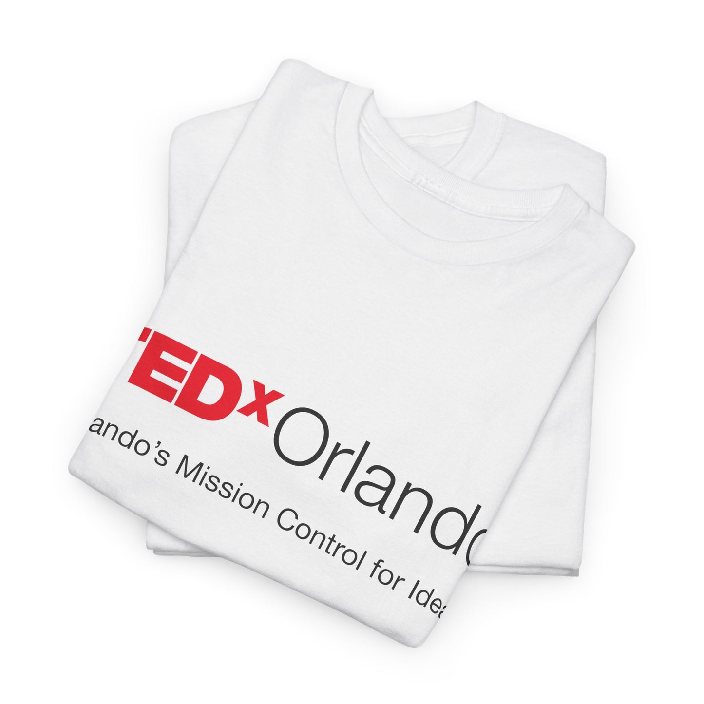 TEDxOrlando Logo T-Shirt – "Orlando's Mission Control for Ideas" - Cotton Classic Gildan 5000 Tee
