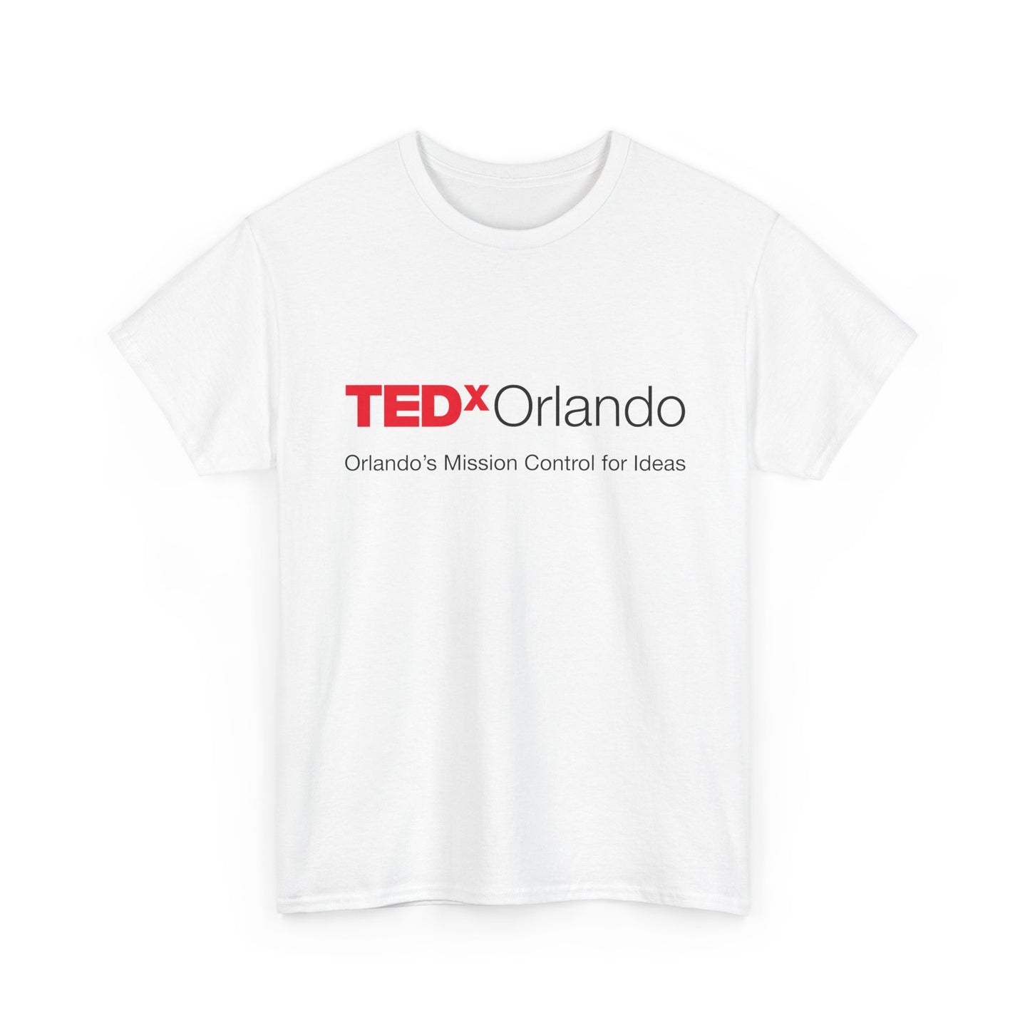 TEDxOrlando Logo T-Shirt – "Orlando's Mission Control for Ideas" - Cotton Classic Gildan 5000 Tee
