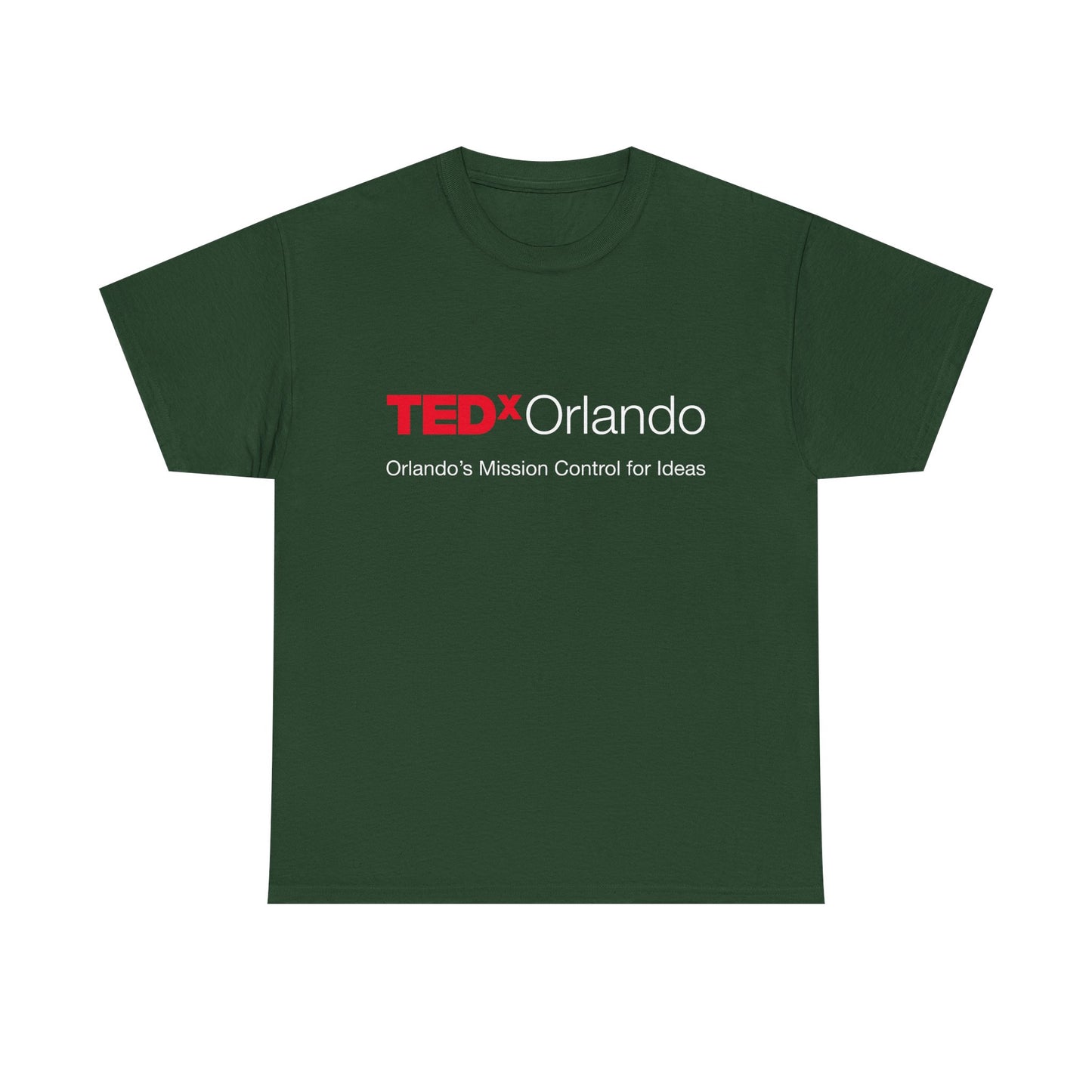 TEDxOrlando Logo T-Shirt – "Orlando's Mission Control for Ideas" - Cotton Classic Gildan 5000 Tee