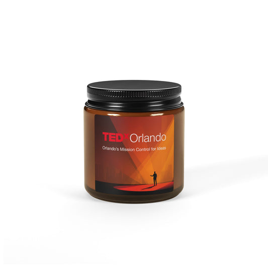TEDxOrlando Scented Soy Candle — Amber Jar (Multi-Size)