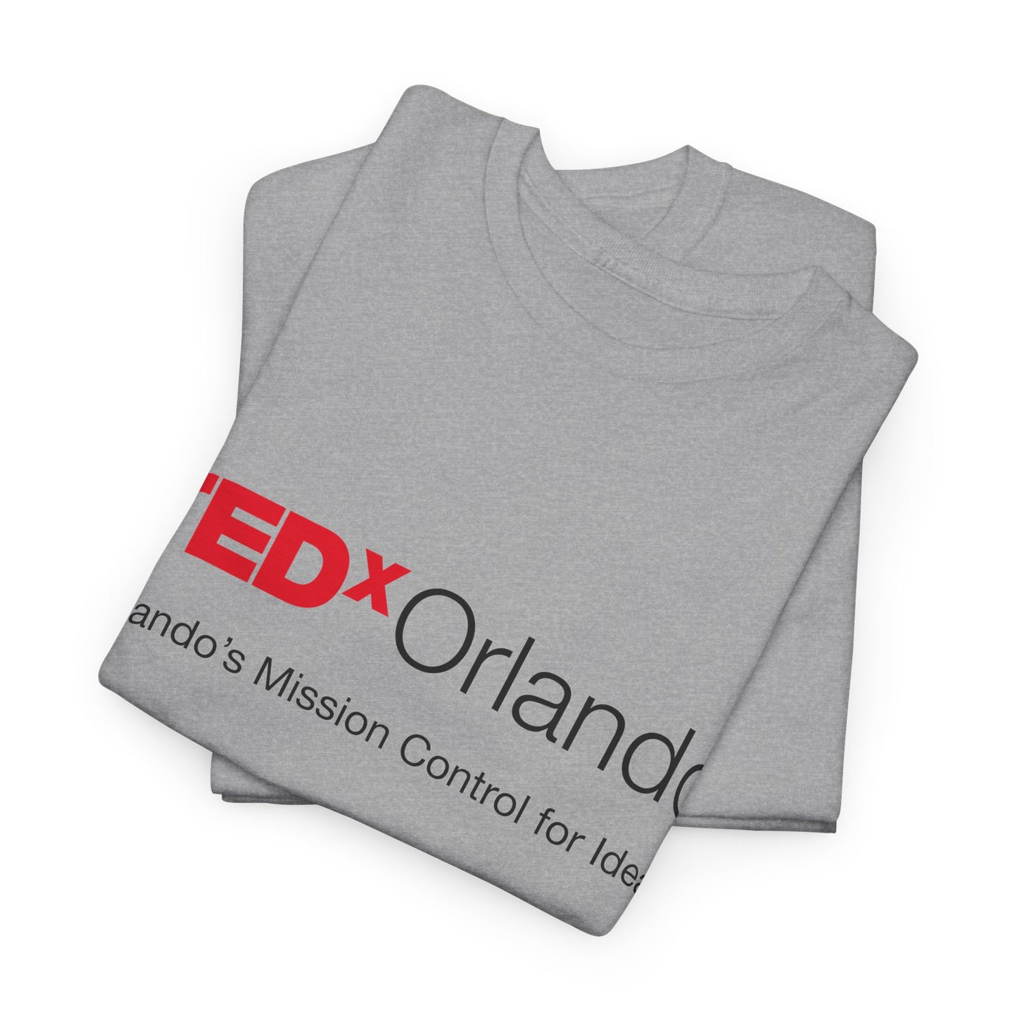 TEDxOrlando Logo T-Shirt – "Orlando's Mission Control for Ideas" - Cotton Classic Gildan 5000 Tee