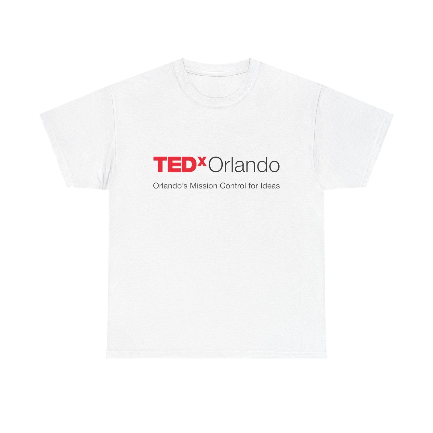 TEDxOrlando Logo T-Shirt – "Orlando's Mission Control for Ideas" - Cotton Classic Gildan 5000 Tee