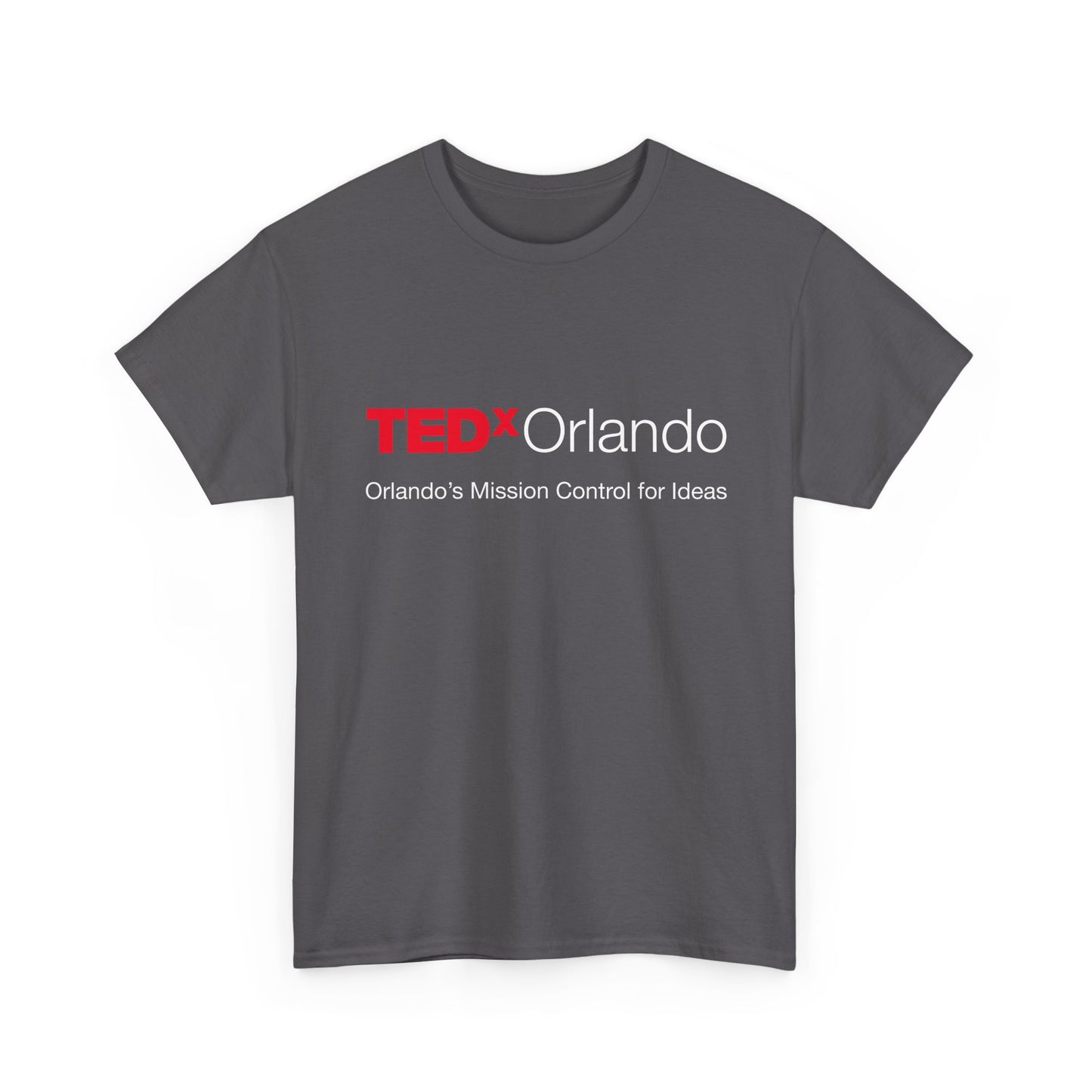 TEDxOrlando Logo T-Shirt – "Orlando's Mission Control for Ideas" - Cotton Classic Gildan 5000 Tee