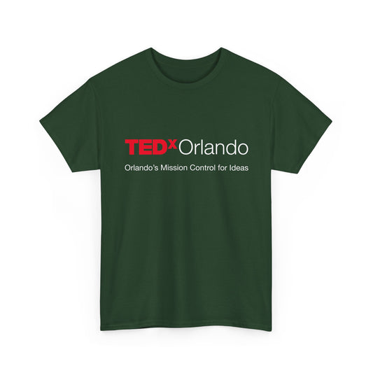 TEDxOrlando Logo T-Shirt – "Orlando's Mission Control for Ideas" - Cotton Classic Gildan 5000 Tee