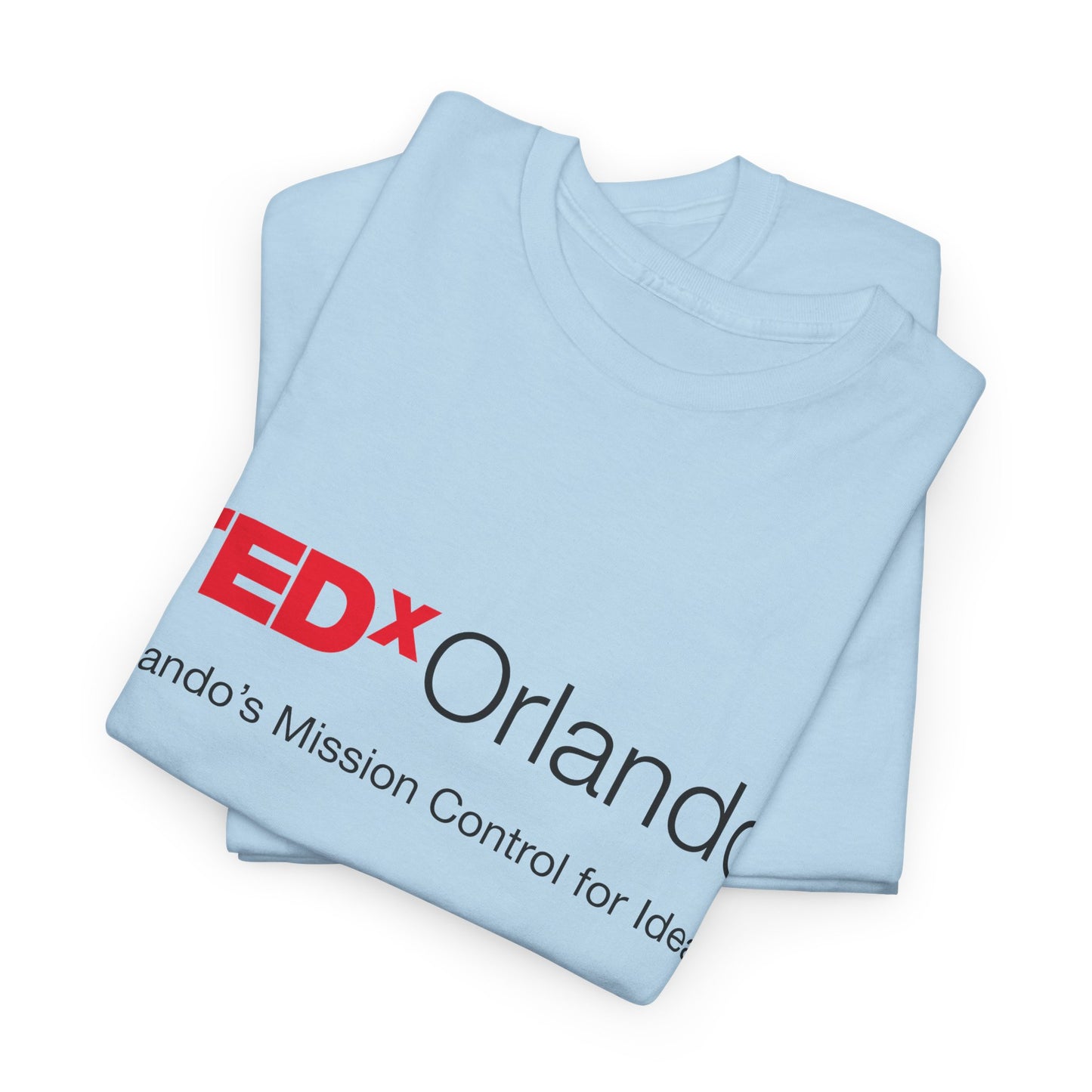 TEDxOrlando Logo T-Shirt – "Orlando's Mission Control for Ideas" - Cotton Classic Gildan 5000 Tee