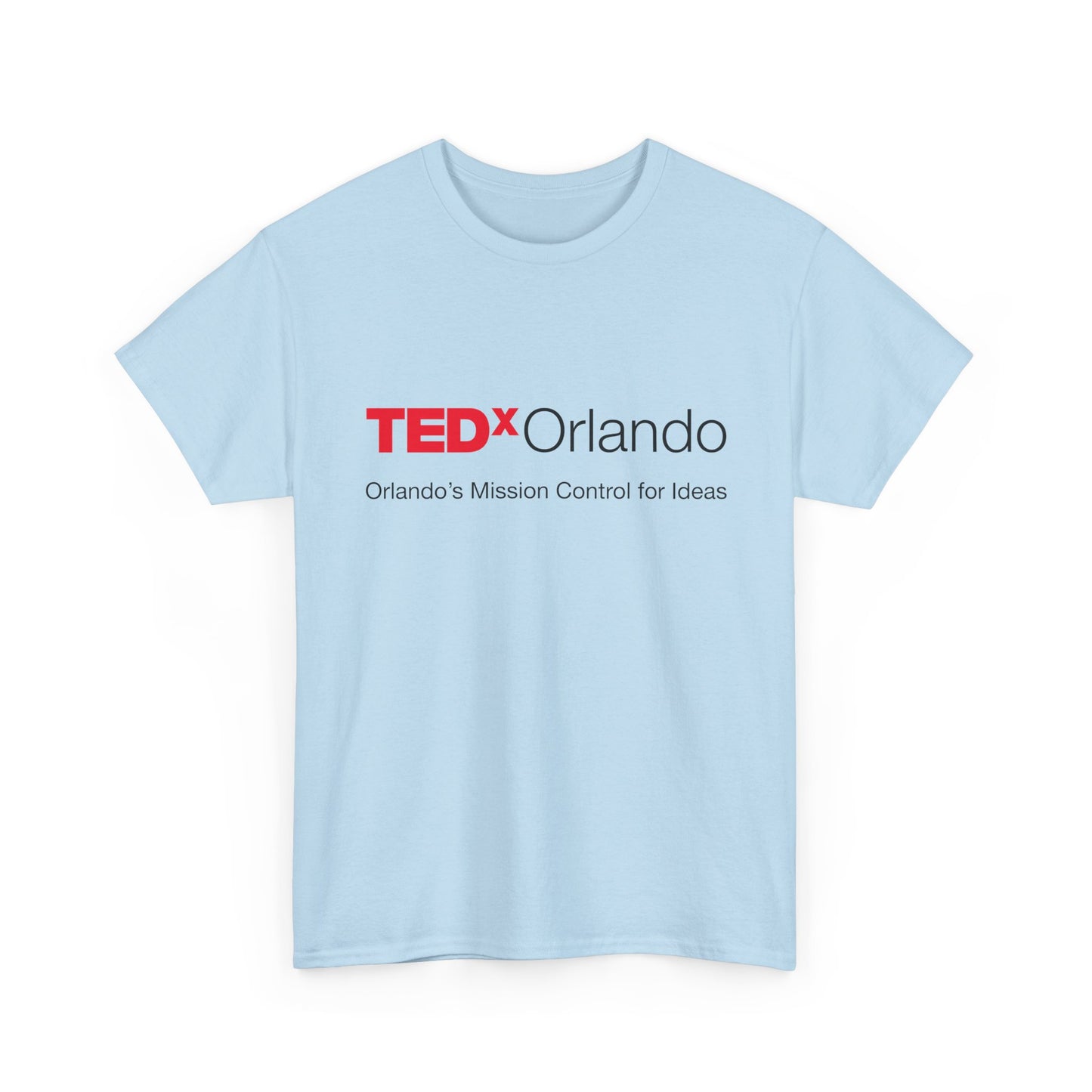 TEDxOrlando Logo T-Shirt – "Orlando's Mission Control for Ideas" - Cotton Classic Gildan 5000 Tee