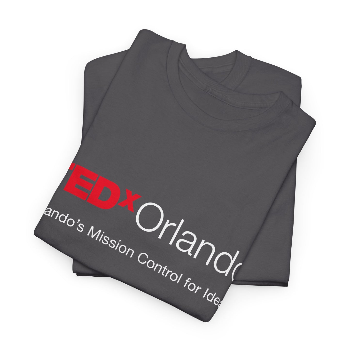 TEDxOrlando Logo T-Shirt – "Orlando's Mission Control for Ideas" - Cotton Classic Gildan 5000 Tee