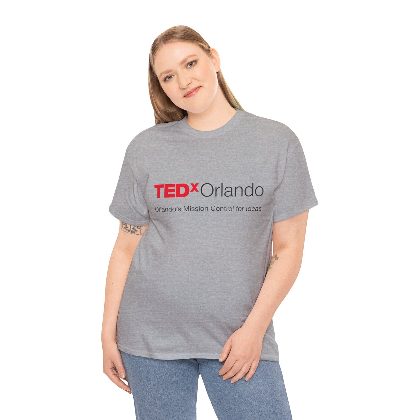 TEDxOrlando Logo T-Shirt – "Orlando's Mission Control for Ideas" - Cotton Classic Gildan 5000 Tee