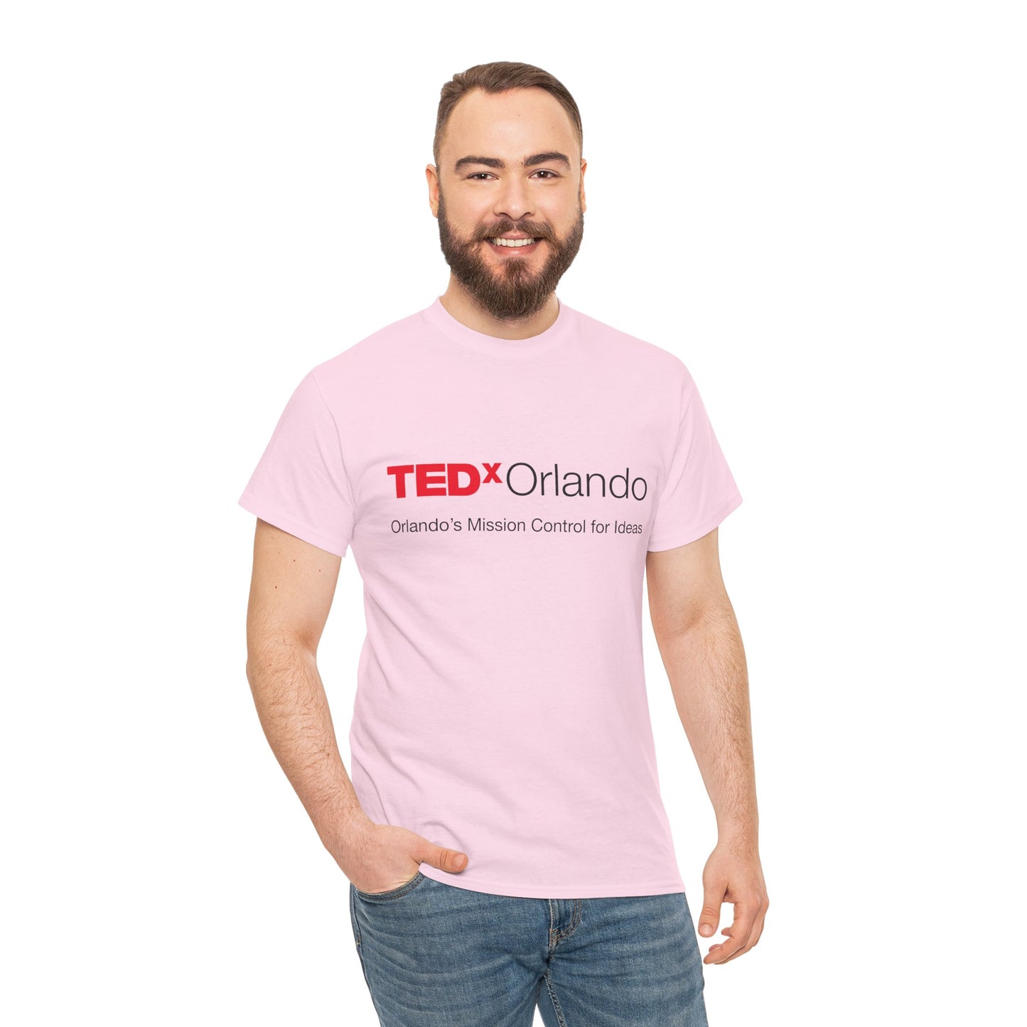 TEDxOrlando Logo T-Shirt – "Orlando's Mission Control for Ideas" - Cotton Classic Gildan 5000 Tee