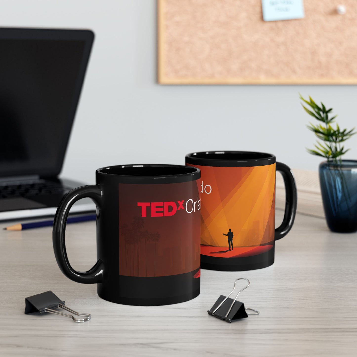 TEDxOrlando Black Ceramic Mug — 11oz & 15oz