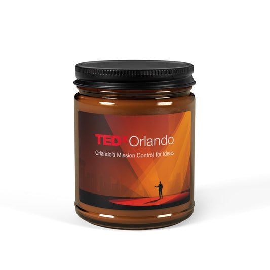 TEDxOrlando Scented Soy Candle — Amber Jar (Multi-Size)