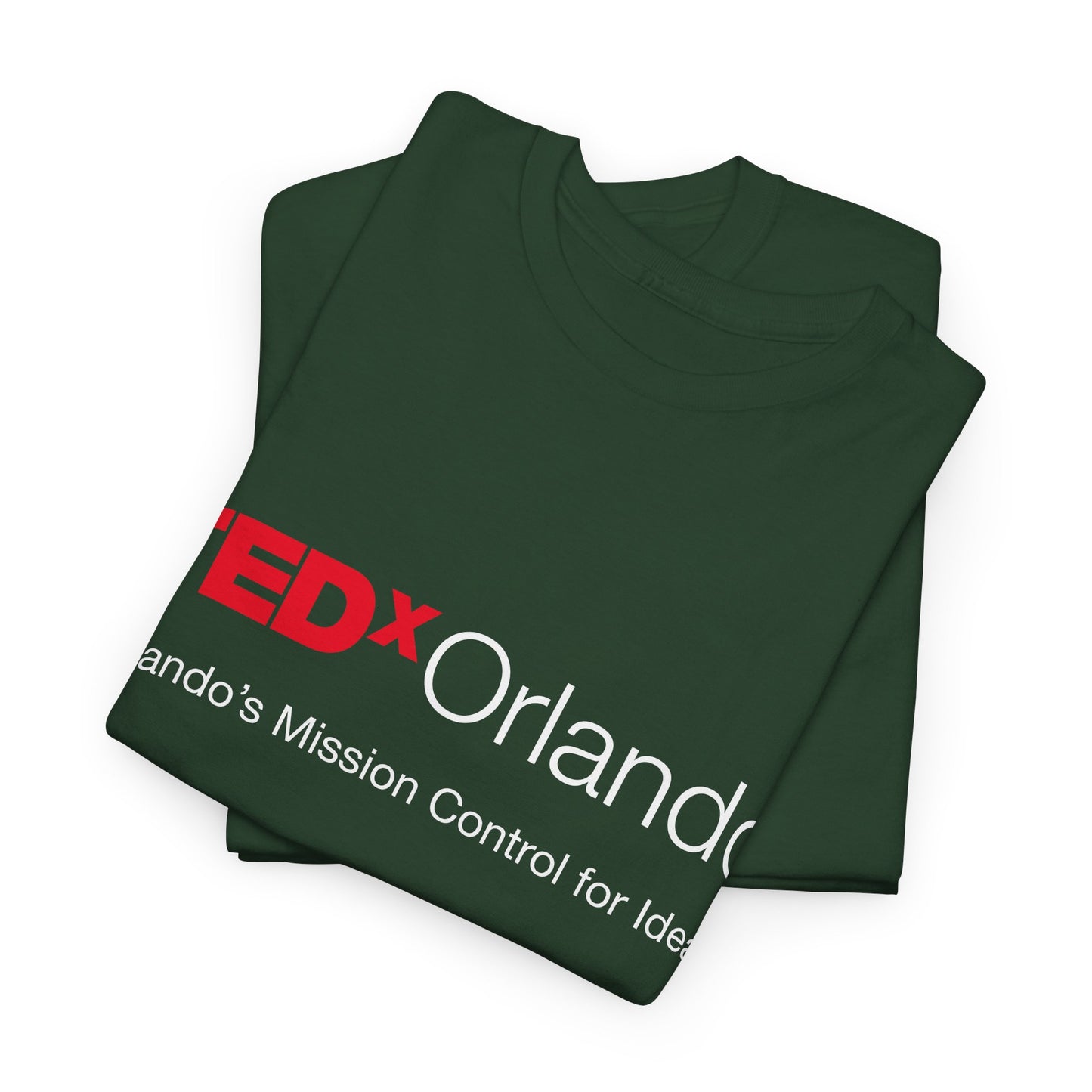 TEDxOrlando Logo T-Shirt – "Orlando's Mission Control for Ideas" - Cotton Classic Gildan 5000 Tee