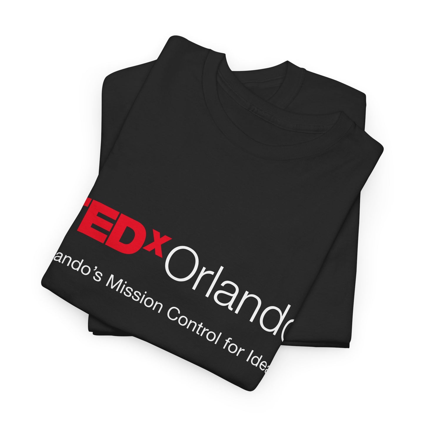 TEDxOrlando Logo T-Shirt – "Orlando's Mission Control for Ideas" - Cotton Classic Gildan 5000 Tee